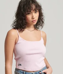 Superdry Damen Code Essential Trägertop Pink - Größe: 44
