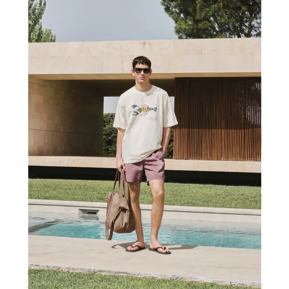 Bañador básico liso de hombre - Green Coast - FashionsVida