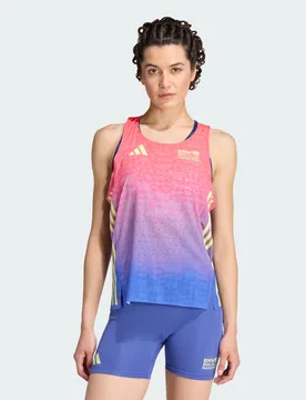 CANOTTA DA RUNNING ADIZERO BMW BERLIN-MARATHON 2026 S Solar Turbo / Dual Indigo - Adidas - FashionsVida