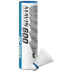 Mavis 600 77 Badminton Shuttlecocks White 6 Units