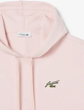 Sudadera de mujer con capucha de felpa con insignia en - Lacoste - FashionsVida