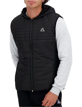 Hybride doudoune sl hood n1 chalecos hombre Negro - Le coq sportif - FashionsVida