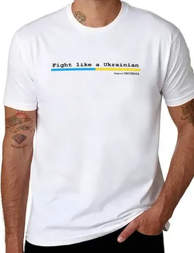 Fight like a Ukrainian T-Shirt black cotton t-shirt plain for man package man t shirt graphic T-Shirt - Aliexpress - FashionsVida