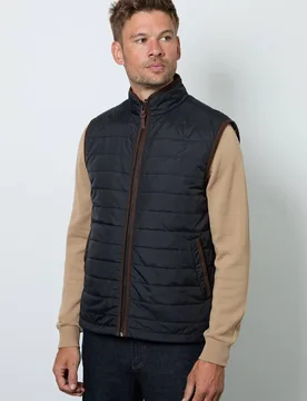 Men's Black Quilted Gilet Size: Small - Black - Size: S - Debenhams - FashionsVida