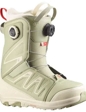 Chaussures De Snowboard Ivy Boa Sj Tea / Almond Milk / Fiery Red 26.0 - Salomon - FashionsVida