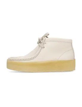 Scarpa Lifestyle Donna W Wallabee Cup Bt White Nubuck - Clarks - FashionsVida