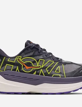 Men's Rocket X Trail Trail Shoes in Squid Ink/Neon Nebula, Size 12 - HOKA - FashionsVida