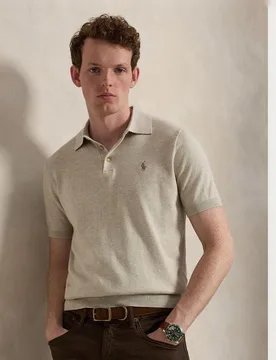Jersey de hombre de algodón con cuello de polo - Polo Ralph Lauren - FashionsVida