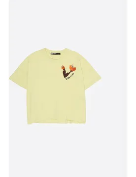 Camiseta de mujer logo bordado a mano - Bimba y Lola - FashionsVida
