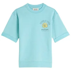 Felpa A Maniche Corte 183027 Milky Blue 16 Anni