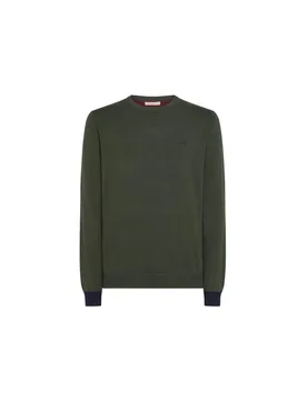 Maglione Militare Elbow Contrast K43110 - Sun68 - FashionsVida