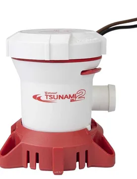 Tsunami Mk2 500 1680l/h Bilge Pump 12v White 93 x 91 x 97 mm unisex - Attwood - FashionsVida