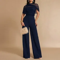 Mono de mujer con diseño de chal de malla versátil y de moda M