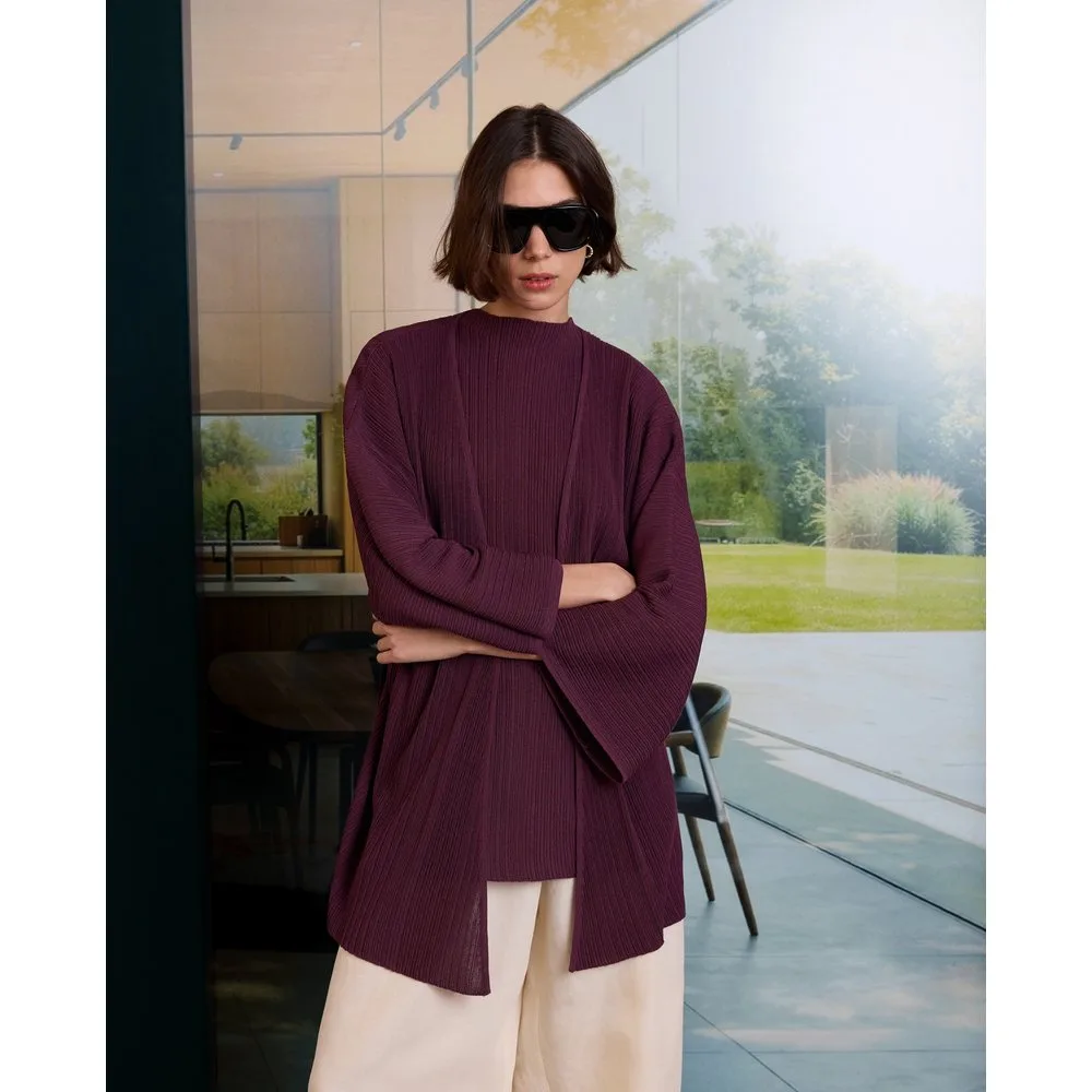Chaqueta de mujer twin set con textura de rayas - Woman Limited El Corte Inglés - FashionsVida