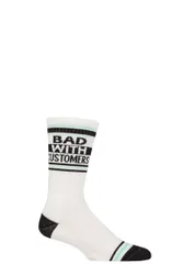 Pair Bad with Customers Cotton Socks Multi One Size - White - Size: One Size