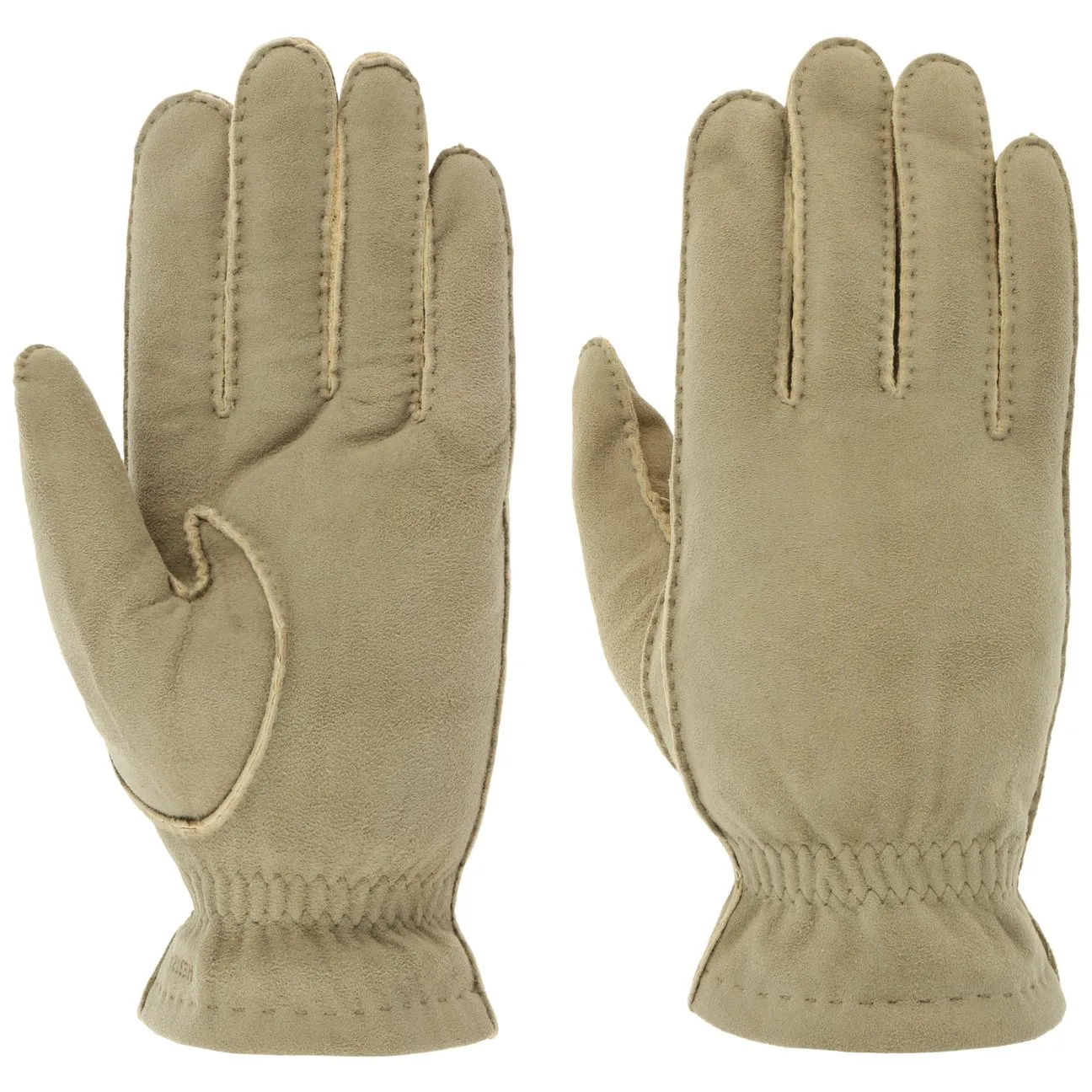André Gloves by - light olive - Size: 10 1/2 HS - Hestra - FashionsVida