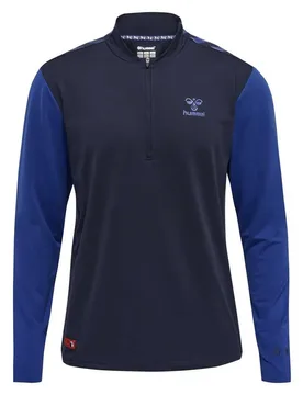 Sweat à Demi-zip Pro Grid Training Maritime Blue / Surf The Web S - Hummel - FashionsVida