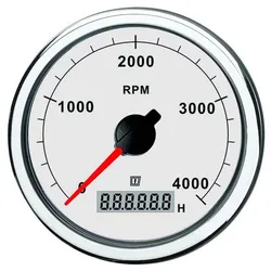Rpm Tachometer 12-24v White 100 mm unisex