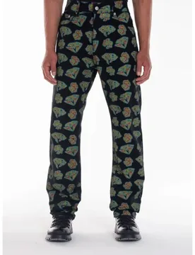 Mens Black Heat Map Diamonds & Dollars Jean - Male - Black - W32 L32 - Billionaire Boys Club - FashionsVida