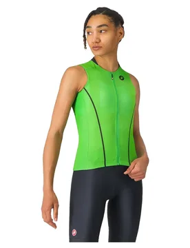 Maglia Senza Maniche Anima Flow Green Kelly / Black - Castelli - FashionsVida
