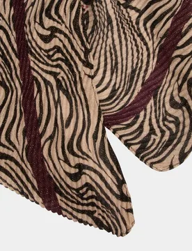 Bufanda con estampado animalier y detalles metalizados - Morgan - FashionsVida