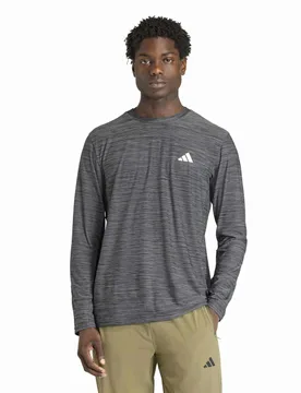 Essentials Flex Long-Sleeve Top T-Shirt Blue male - Adidas - FashionsVida
