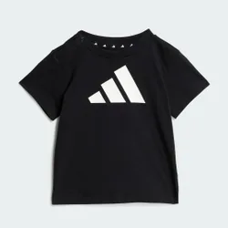 ESSENTIALS T-SHIRT 6-9M Black / White