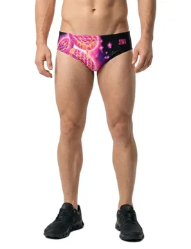 S.w.smiley Concrete Canvas Toaster Swimming Brief Multicolor S Men - OTSO - FashionsVida