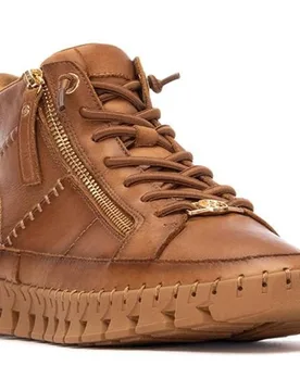 Botines de mujer de piel con cordones - Carmela - FashionsVida