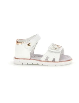 Sandali bianchi con cuori oro rosa 200C574 21 - GRAZIE GIRL - FashionsVida