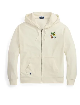 Sweat-shirt zippé crème XL - Ralph Lauren - FashionsVida