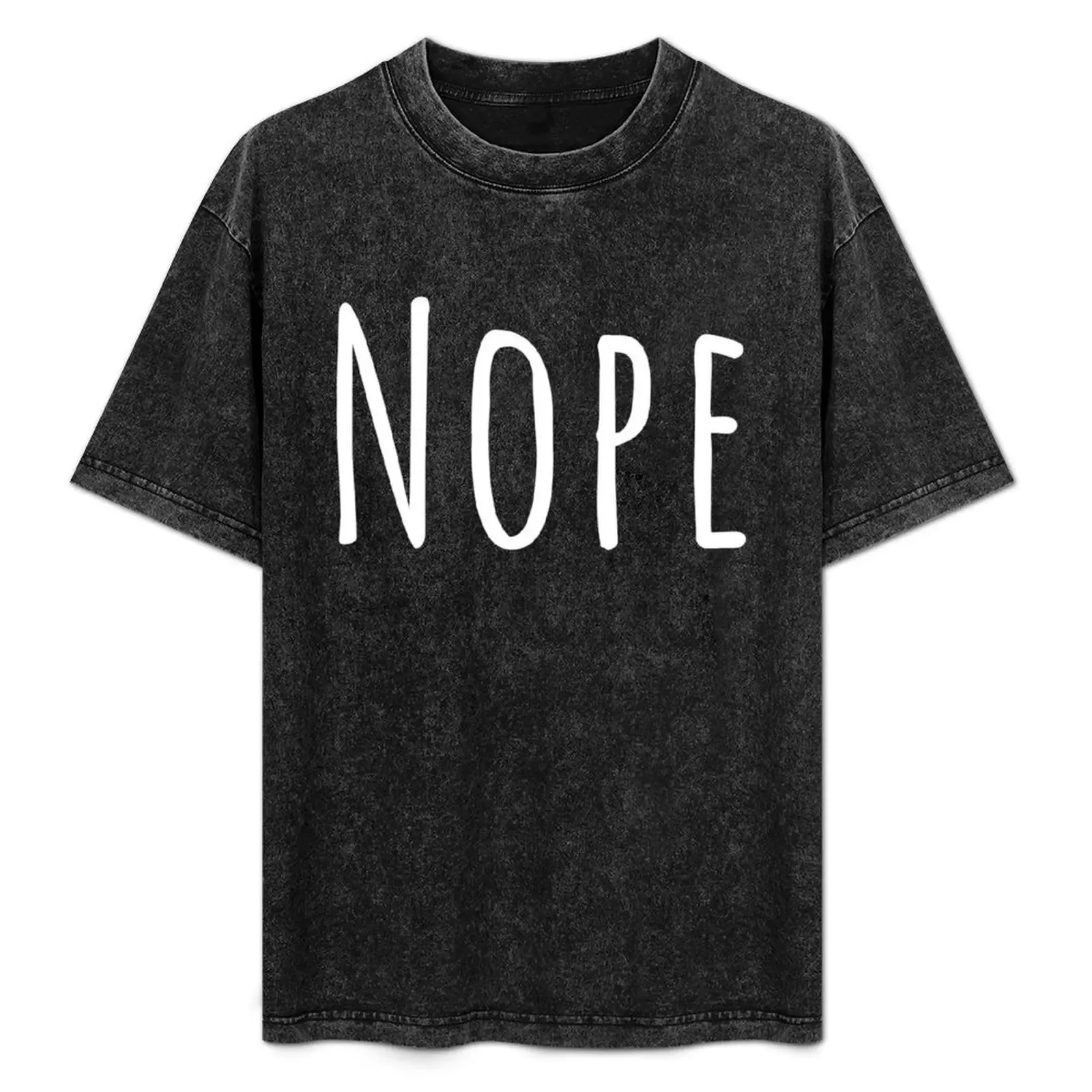 Nope T-Shirt Heavy Duty Casual Work Tee - Aliexpress - FashionsVida