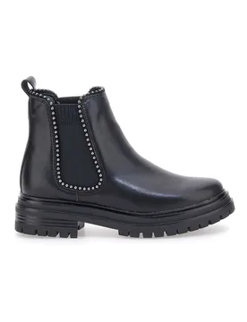 Chelsea boots neri con elastico laterale e borchie Cafe' Cost 200135 37 - CAFÈ COST - FashionsVida