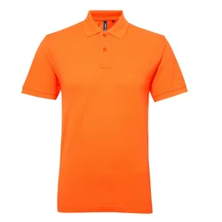 Womens/ladies Short Sleeve Performance Blend Polo Shirt (Neon Orange) - Size 2xl