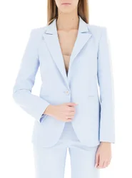 Blazer monopetto CELESTE L