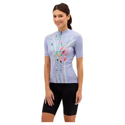 Maglia A Maniche Corte Wd212 Calnia Lilac / White