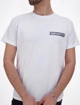 Maglia Mezza Manica Bianca con Stampa AH24SS162 M - Abarth - FashionsVida