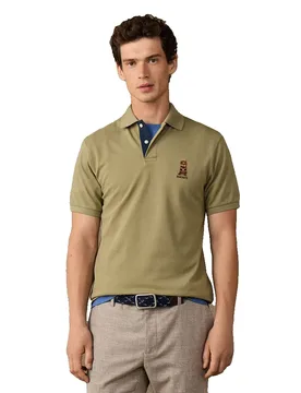 Polo à Manches Courtes Hm5600238 Vintage Green XS - Hackett - FashionsVida