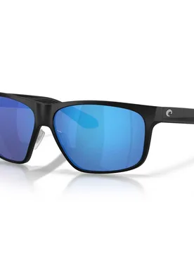 Trades Polarized Sunglasses Matte Black 08 Blue Mirror 580G/CAT3 Men - Costa - FashionsVida
