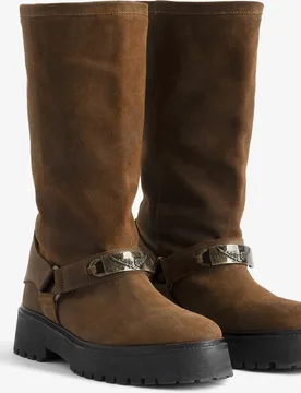 Zadig & Voltaire - Botas suela track de mujer de cuero graso en - Zadig & Voltaire - FashionsVida