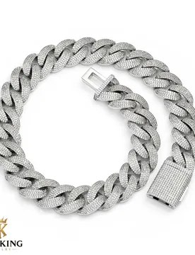 FLEXKING Luxury Diamond Cuban Link Chain 20MM Bling Cubic Zirconia Full Iced Out Cuban Necklace Hip Hop Jewelry Wholesale - Aliexpress - FashionsVida