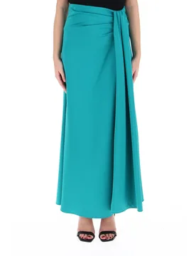 Gonna con drappeggio VERDE XL - Rinascimento - FashionsVida