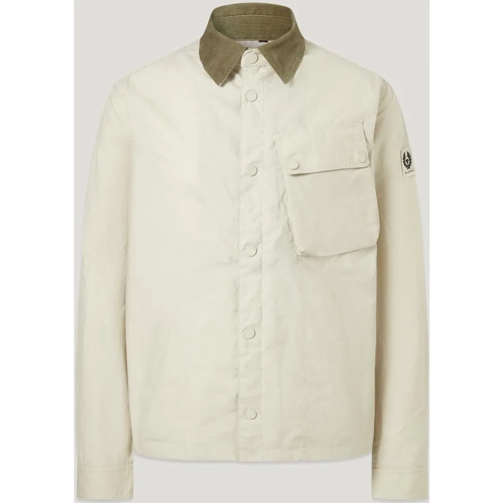 Chaqueta de hombre encerada cuello pana - Belstaff - FashionsVida