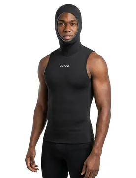 Openwater Neoprene Vest With Hood Black M Men,Women - Orca - FashionsVida