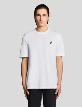 Men's Textured Jacquard T-Shirt in White - Lyle & Scott - FashionsVida