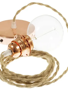 Cables Lampe Suspendue Pendel Pour Abat-jour Tn06 Diy 1 M Beige / Copper One Size - Creative - FashionsVida