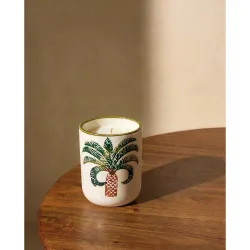 Vela en vaso Palmera Green Topic