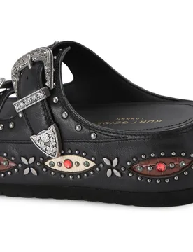 Sandalia de tacón de mujer de piel y con plataforma - Kurt Geiger - FashionsVida