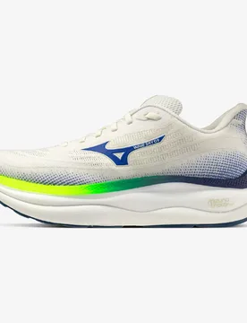 Scarpe Da Running Wave Sky 9 Snow White / Surf the Web / Lightning Yellow EU 42 1/2 - Mizuno - FashionsVida