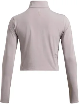 Womens Launch Elite Half Zip Long Sleeve Performance Top In Grey - Size 8 Uk - Under armour - FashionsVida